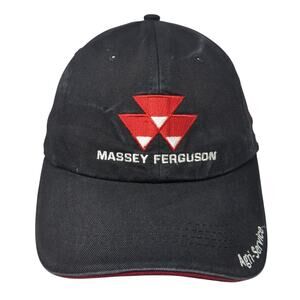 Massey Ferguson Agri-Service Baseball Cap Black One Size Adjustable Embroidered